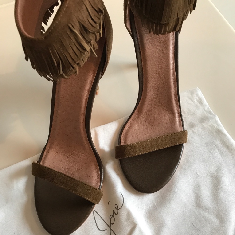 NWOT Joie Alek fringe heel 38.5 - Picture 3 of 7